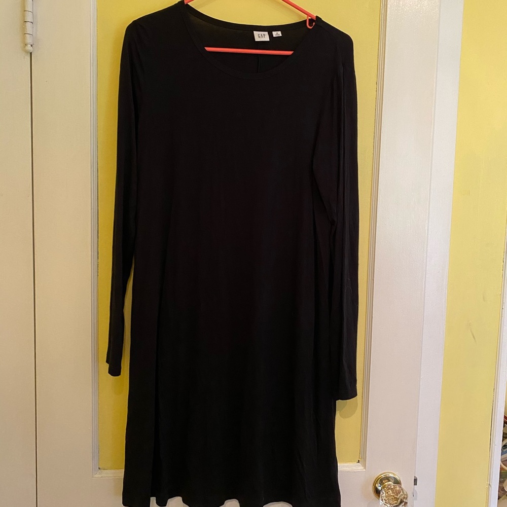 GAP Black Long Sleeve Dress
